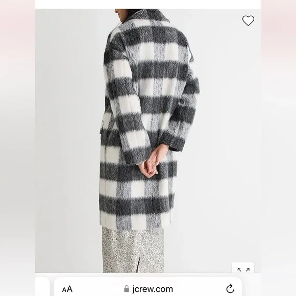 J. Crew Collection Italian Relaxed Brushed Topcoat - Picture 3 of 5